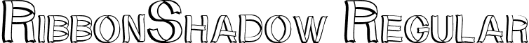 RibbonShadow Regular font - ribbonshadow.ttf