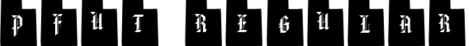 pfut Regular font - pf_ut.ttf