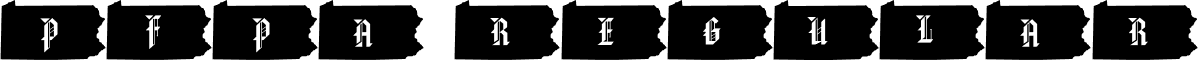 pfpa Regular font - pf_pa.ttf