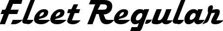 Fleet Regular font - fleet.ttf