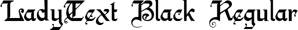 LadyText Black Regular font - ladytextblack.ttf