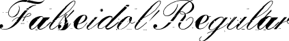 Falseidol Regular font - falseidol-italic.ttf