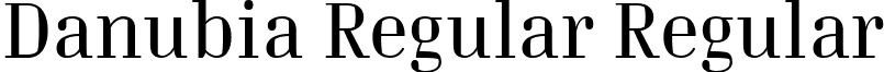 Danubia Regular Regular font - danubiaregular.ttf