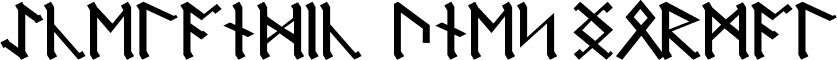 Icelandic Runes Normal font - icelandicrunes.ttf