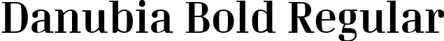 Danubia Bold Regular font - danubiabold.ttf