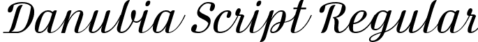 Danubia Script Regular font - danubiascript.ttf