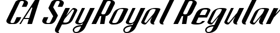 CA SpyRoyal Regular font - caspyroyal.ttf
