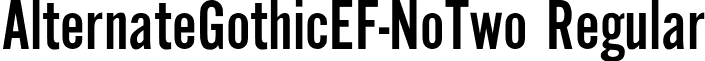 AlternateGothicEF-NoTwo Regular font - alternategothicef-notwo.ttf