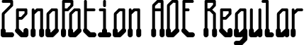 ZenoPotion AOE Regular font - zenopotionaoe.ttf