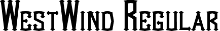 WestWind Regular font - westwind.ttf