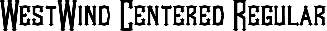 WestWind Centered Regular font - westwindcentered.ttf