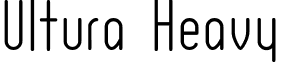 Ultura Heavy font - ulturaheavy.ttf