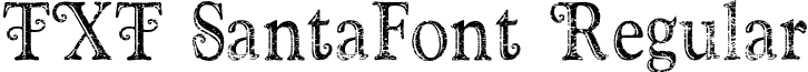 TXT SantaFont Regular font - txtsantafont.ttf