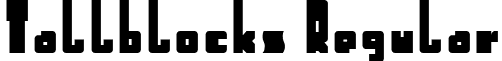 Tallblocks Regular font - tallblocks.ttf