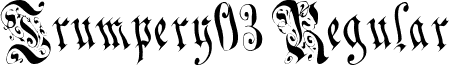 Trumpery03 Regular font - trumpery03.ttf