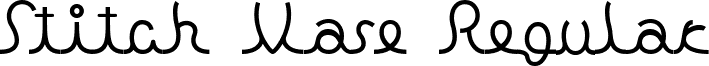 Stitch Vase Regular font - stitchvase.ttf