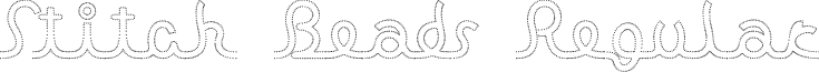 Stitch Beads Regular font - stitchbeads.ttf