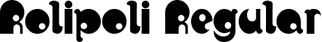 Rolipoli Regular font - rolipoli.ttf