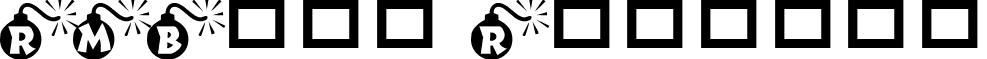 RMBomb Regular font - rmbomb.ttf