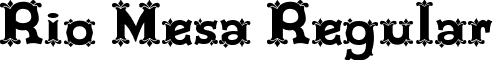 Rio Mesa Regular font - riomesa.ttf