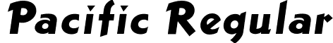 Pacific Regular font - pacificclipperbdobsg.ttf