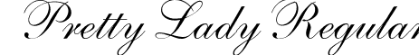 Pretty Lady Regular font - prettylady.ttf