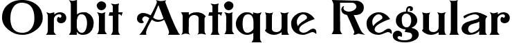 Orbit Antique Regular font - orbitantique.ttf