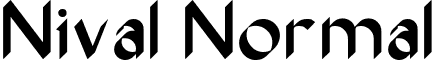 Nival Normal font - nival.ttf