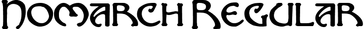 Nomarch Regular font - nomarch.ttf