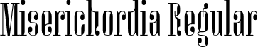 Miserichordia Regular font - miserichordia.ttf