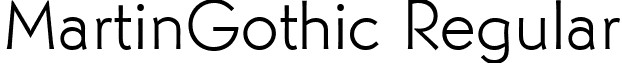 MartinGothic Regular font - martingothic-lgt.ttf