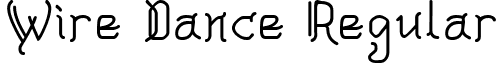 Wire Dance Regular font - ji-sloshy.ttf