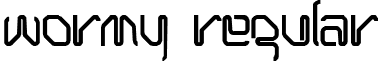 Wormy Regular font - ji-smirks.ttf