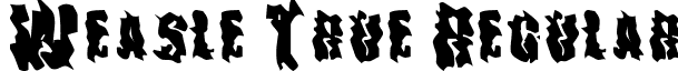 Weasle True Regular font - ji-singed.ttf