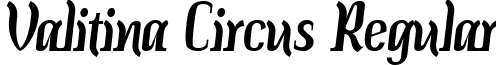 Valitina Circus Regular font - ji-shaird.ttf