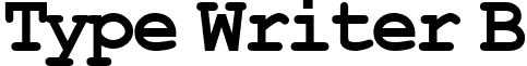 Type Writer B font - ji-seadog.ttf