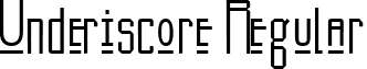 Underiscore Regular font - ji-sedile.ttf