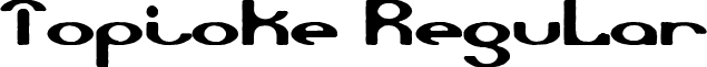 Topioke Regular font - ji-safrol.ttf