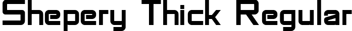 Shepery Thick Regular font - ji-poorly.ttf