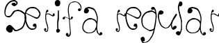 Serifa Regular font - ji-plumed.ttf