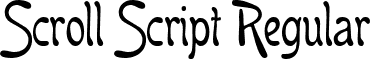 Scroll Script Regular font - ji-plaids.ttf