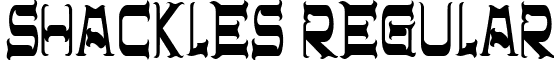 Shackles Regular font - ji-poachy.ttf