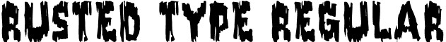 Rusted Type Regular font - ji-photon.ttf