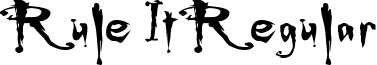 Rule It Regular font - ji-phonon.ttf