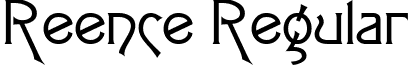 Reence Regular font - ji-paltry.ttf