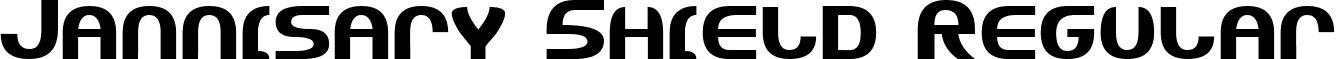 Jannisary Shield Regular font - Jannshv2.ttf