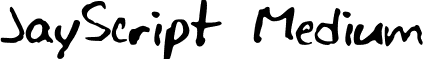 JayScript Medium font - JayScript.ttf