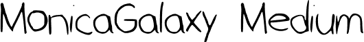 MonicaGalaxy Medium font - Monica_Galaxy.ttf