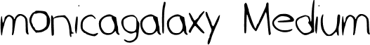 monicagalaxy Medium font - monicagalaxy.ttf