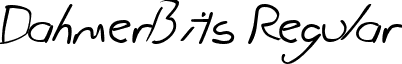 DahmerBits Regular font - dahmerbits.ttf